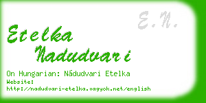 etelka nadudvari business card